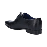Mattia II Black Leather Formal Derby Shoes