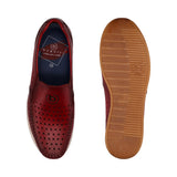 bugatti Tomeo Mok Red Premium Leather Comfort Sneakers