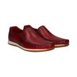 bugatti Tomeo Mok Red Premium Leather Comfort Sneakers