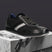 Men's Bugatti leather black leather shoes with a round toe , a tpr outsole , and laces fastening.