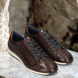 bugatti Thorello Brown Premium Leather Sneakers