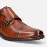 Licio Cognac Leather Monk Shoes