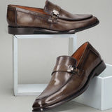 bugatti Dark Green Premium Leather Loafers