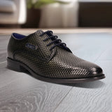 bugatti Zavinio Dark Green  Premium Leather Comfort Derby Formal shoes