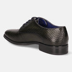 A green Men's bugatti Derby featuring a pointed plain toe, moulded  heel. Made from premium genuine leather with a durable tr outsole, this laces design offers both style and comfort.