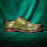 bugatti Mansaro Green  Premium Leather Comfort Derby Formal shoes