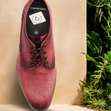 bugatti Ben Comfort Red Premium Leather Comfort Derby Formal shoes