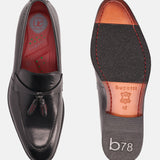 Rico Black Leather Loafers