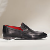 bugatti Matina Black  Premium Leather Comfort Penny Loafers