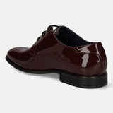 A grey Men's bugatti Derby featuring a round plain toe, moulded  heel, and a wide fit. Made from premium genuine leather with a durable high quality synthetic outsole, this laces design offers both style and comfort.