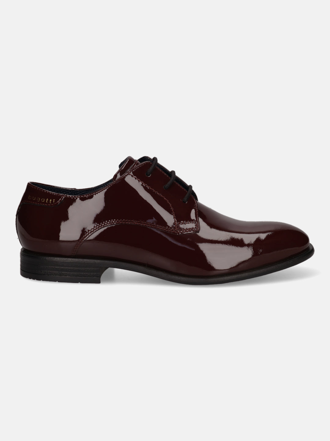 A grey Men's bugatti Derby featuring a round plain toe, moulded  heel, and a wide fit. Made from premium genuine leather with a durable high quality synthetic outsole, this laces design offers both style and comfort.