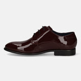 A grey Men's bugatti Derby featuring a round plain toe, moulded  heel, and a wide fit. Made from premium genuine leather with a durable high quality synthetic outsole, this laces design offers both style and comfort.