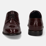 A grey Men's bugatti Derby featuring a round plain toe, moulded  heel, and a wide fit. Made from premium genuine leather with a durable high quality synthetic outsole, this laces design offers both style and comfort.