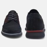 A black Men's bugatti Sneakers featuring a round toe plain toe, zero heels heel. Made from textile with a durable rubber outsole, this laces design offers both style and comfort.