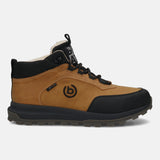 A cognac Men's bugatti Outdoor Sneakers featuring a round toe plain toe, zero heels heel. Made from synthetic with a durable tpr outsole, this laces design offers both style and comfort.