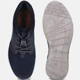 A blue Men's bugatti Sneakers featuring a round plain toe, zero heels heel. Made from textile with a durable eva outsole, this laces design offers both style and comfort.
