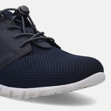 A blue Men's bugatti Sneakers featuring a round plain toe, zero heels heel. Made from textile with a durable eva outsole, this laces design offers both style and comfort.