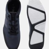 A blue Men's bugatti Sneakers featuring a round plain toe, zero heels heel. Made from synthetic with a durable tpr outsole, this laces design offers both style and comfort.