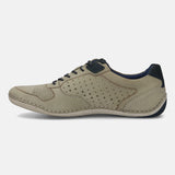 bugatti Light Grey Premium Leather Sneaker