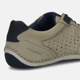 bugatti Light Grey Premium Leather Sneaker