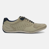 bugatti Light Grey Premium Leather Sneaker