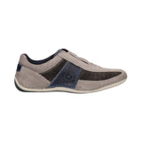 Canario Light Grey & Grey Suede Leather Slip-On Sneakers