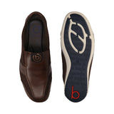 bugatti Canario Dark Brown  Premium Leather Comfort Slip-Ons Casual