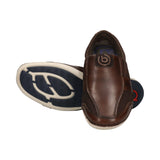 bugatti Canario Dark Brown  Premium Leather Comfort Slip-Ons Casual