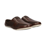 bugatti Canario Dark Brown  Premium Leather Comfort Slip-Ons Casual