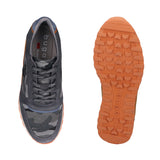 bugatti Cirino Grey Premium Leather Comfort Sneakers