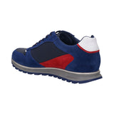bugatti Cirino Dark Blue Premium Leather Comfort Sneakers