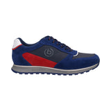 bugatti Cirino Dark Blue Premium Leather Comfort Sneakers
