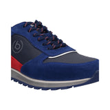 bugatti Cirino Dark Blue Premium Leather Comfort Sneakers