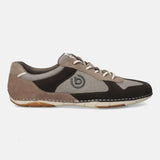 A brown Men's bugatti Sneakers featuring a round plain toe, zero heels heel. Made from suede leather with a durable sebs (block copolymer) outsole, this laces design offers both style and comfort.