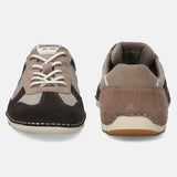 A brown Men's bugatti Sneakers featuring a round plain toe, zero heels heel. Made from suede leather with a durable sebs (block copolymer) outsole, this laces design offers both style and comfort.