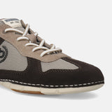 A brown Men's bugatti Sneakers featuring a round plain toe, zero heels heel. Made from suede leather with a durable sebs (block copolymer) outsole, this laces design offers both style and comfort.