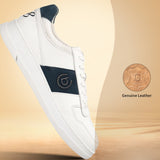 A off-white Men's bugatti Sneakers featuring a round toe plain toe, zero heels heel, and a wide fit. Made from premium genuine leather with a durable tpr outsole, this laces design offers both style and comfort.