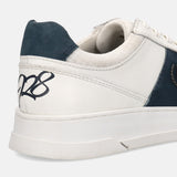 A off-white Men's bugatti Sneakers featuring a round toe plain toe, zero heels heel, and a wide fit. Made from premium genuine leather with a durable tpr outsole, this laces design offers both style and comfort.