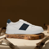 A off-white Men's bugatti Sneakers featuring a round toe plain toe, zero heels heel, and a wide fit. Made from premium genuine leather with a durable tpr outsole, this laces design offers both style and comfort.
