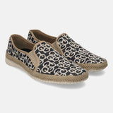 A black Men's bugatti Casual Loafers featuring a round plain toe, zero heels heel. Made from textile with a durable sebs (block copolymer) outsole, this slip-on design offers both style and comfort.