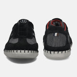 bugatti Black & Dark Grey Premium Leather Sneaker