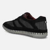 bugatti Black & Dark Grey Premium Leather Sneaker