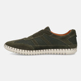 bugatti Dark Green Premium Leather Sneaker