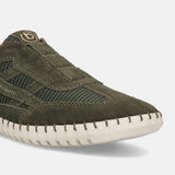 bugatti Dark Green Premium Leather Sneaker