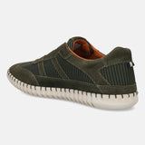 bugatti Dark Green Premium Leather Sneaker