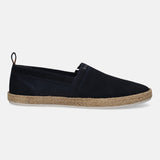 A blue Men's bugatti Espadriles featuring a round toe plain toe, zero heels heel. Made from suede leather with a durable tpr outsole, this slip-on design offers both style and comfort.