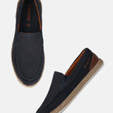 bugatti Spendril dark blue Premium Leather Comfort Slip-Ons Casual