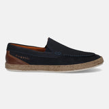 bugatti Spendril dark blue Premium Leather Comfort Slip-Ons Casual