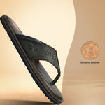 Men's Bugatti thong green leather shoes with a round toe , a eva outsole.