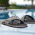 Men's Bugatti cross strap grey leather / textile shoes with a round toe , a eva outsole.